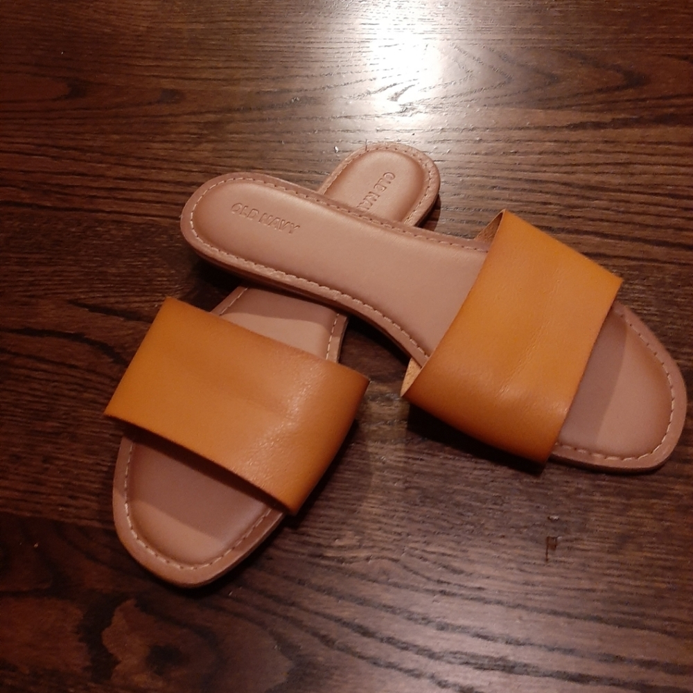 Old Navy mustard yellow sandals